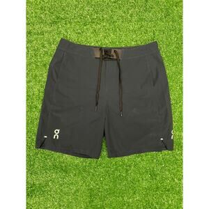 On Running Hybrid Lightweight Stretch Shorts Navy Blue SZ Medium